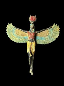colorful Goddess Isis statue, unique Isis goddess Statue. - Image 4