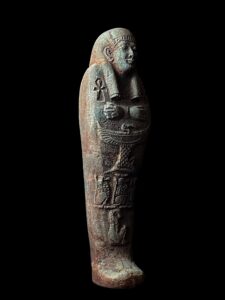 Egyptian Ushabti Statue: Nekhbet, Key of Life - Vintage Replica - Image 4