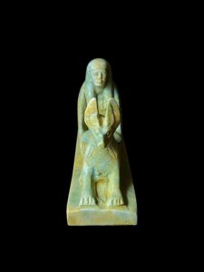 The BA Bird statue protecting Jackal God Anubis, Rare form statue made in Egypt. - Image 4