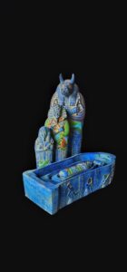 Egyptian God Anubis Stone Statue - Handmade Ancient Egypt Decor - Image 4
