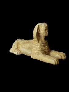 Egyptian Sphinx replica statue made of Stone, Sphinx statuette. - Image 4