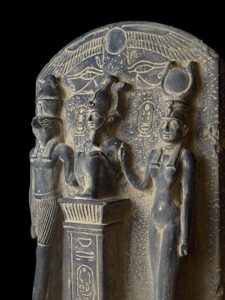 Triad of Osorkon: Osiris, Isis, & Horus Statue - Image 4