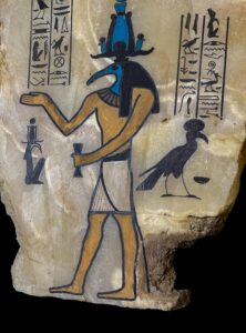 Ancient Egyptian God Thoth Wall Relief - Handcrafted Wall Art - Image 4