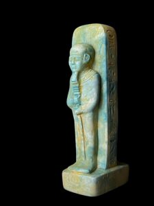 Egyptian Goddess Sekhmet Statue with God Ptah: Rare Antique - Image 4