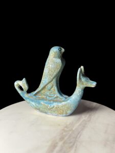 Egyptian God Horus & Anubis Ship Statue: Museum Scene Replica - Image 4