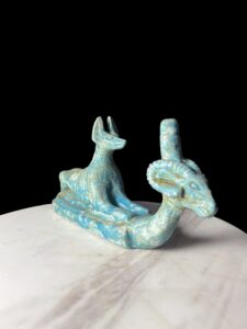 Egyptian God Anubis Statue: Hammer Stone Afterlife Decor - Image 4