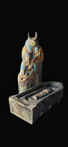 Egyptian God Anubis Stone Statue - Handmade Ancient Egypt Decor - Image 4