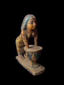 Woman making beer statue from Old kingdom, 5th Dynasty. - Image 4