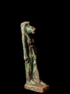 Egyptian Goddess Sekhmet Statue: Colorful Statuette Made in Egypt - Image 4