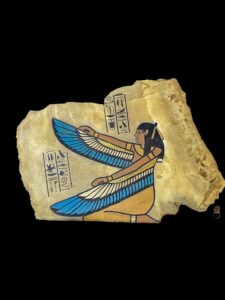Ancient Egyptian Wall Reliefs featuring the famous Goddess Isis , Egyptian Wall Hanging Relief Art. Wall Art for Living Room - Image 4