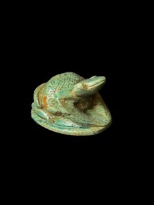Jasper Goddess Heqet Statue: Ancient Egyptian Fertility Deity - Image 4