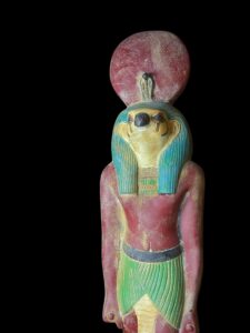 Rare Falcon Egyptian God Ra Statue: God of Sun & Sky - Image 4