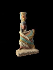 Vintage Goddess Isis statue, unique Isis goddess Statue. - Image 4