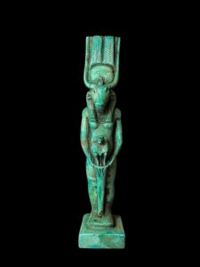 Handmade Goddess Hathor Statuette with God Thoth Baboon, Statue for the Egyptian Goddess Venus - Image 4