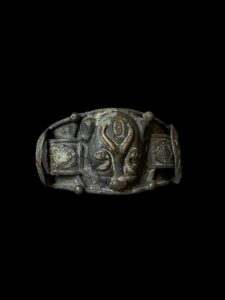 Vintage Bronze Goddess Sekhmet Bracelet - Image 4