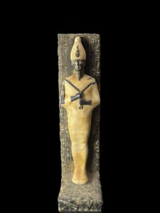 Basalt Egyptian God Osiris Statue: Unique Statuette - Image 4