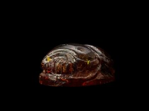 Glowing Amber Dust Scarab Beetle: Egyptian Good Luck Symbol - Image 4