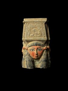 Goddess Hathor Candle Holder, Handcrafted in Egypt, Unique Egyptian Candle Decor - Image 4
