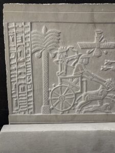 Handmade Darius Seal Stone Relief: Ahura Mazda, Royal Chariot - Image 4