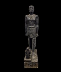 Egyptian Prince Horemakhet Statue with Cobra Goddess Replica - Image 4