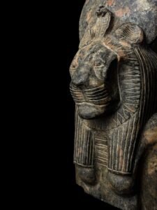 Hand Carved Granite Sekhmet Statue - Egyptian Lion Goddess Figurine - Image 4