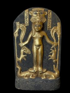 Egyptian Horus Stele Cippus: God Bes Protection Amulet - Image 4