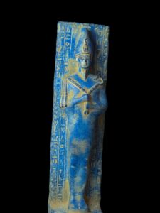 Basalt Egyptian God Osiris Statue: Unique Statuette - Image 4