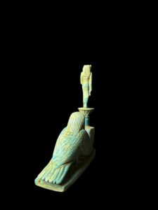 Egyptian Goddess Sekhmet Stone Statue with BA Bird - Image 4