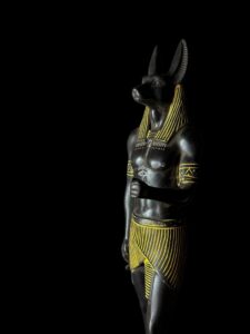 Egyptian Anubis Statue with Eye of Horus - Made in Egypt - Image 4