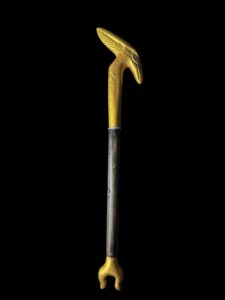 Ebony Was Sceptre: God Osiris Staff with Gemstones - Image 4