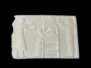 Alabaster Egyptian Art Relief: Mythology Home Decor - Image 4