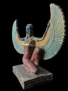 Vintage Goddess Isis statue, unique Isis goddess Statue. - Image 4