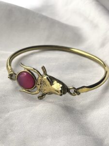Handcrafted Goddess Hathor Bracelet: Egyptian History Lover Gift - Image 4