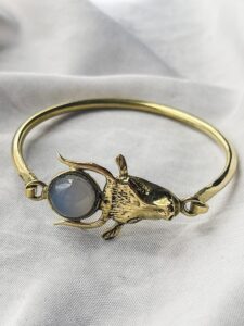 Handcrafted Goddess Hathor Bracelet: Egyptian Spiritual Jewelry - Image 4