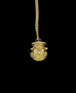 Hand-Carved God Bes Amulet Pendant Necklace - Image 4