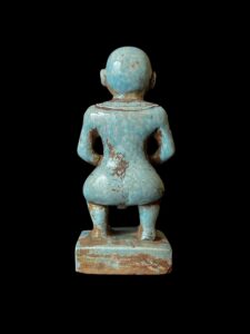 Ancient Egyptian dwarf statue made of Flamestone - Image 4