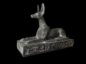 Large Jackal God Anubis statue made in Egypt, Egyptian Anubis sculpture. - Image 4