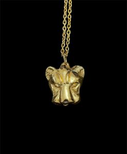 Brass Leopard Pendant: King Tutankhamun Necklace - Image 4