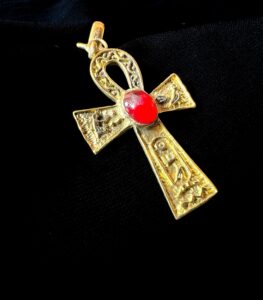 Brass Egyptian Ankh Key of Life Pendant - Image 4