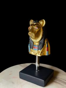 Egyptian Goddess Sekhmet Statue: Colorful Statuette - Image 4