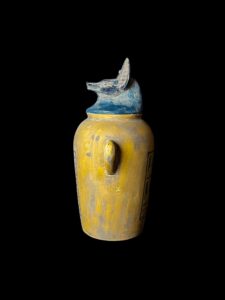 Ancient Egyptian Anubis Jar: God of Afterlife Decor - Image 4