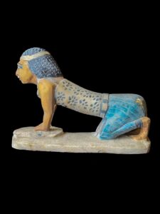 Woman making bread statue from Egyptian Old kingdom, 5th Dynasty. - Image 4