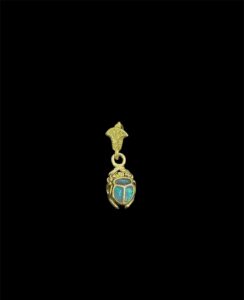 Egyptian Scarab pendant necklace, The decorative Good luck scarab in Ancient Egypt. - Image 4
