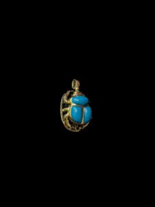Egyptian Scarab pendant necklace, The decorative Good luck scarab in Ancient Egypt. - Image 4
