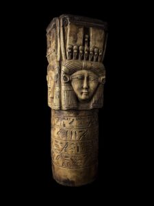 Egyptian Goddess Hathor Column Replica - Dendera Temple Art - Image 4