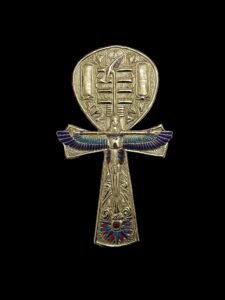 24k Gold Plated Brass Ankh Cross: Egyptian Key of Life - Image 4