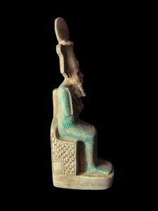 Egyptian God Osiris Statue: Limestone Statuette - Image 4