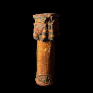 Goddess Hathor Candle Holder: Egyptian Stone Candleholder - Image 4