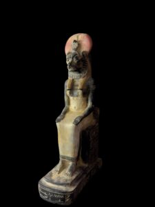 Egyptian Goddess Sekhmet Statue: Colorful Statuette - Image 4