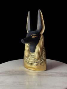 Jackal God Anubis statue made in Egypt, Egyptian Anubis sculpture. - Image 4